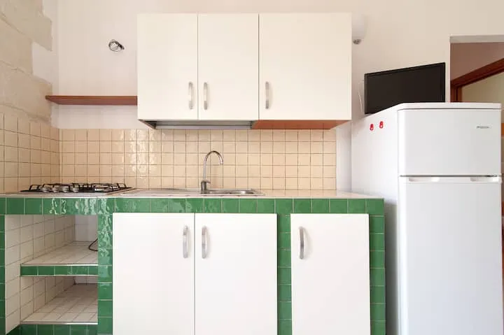 Autre détail de l’appartement deux pièces en pierre de Lecce