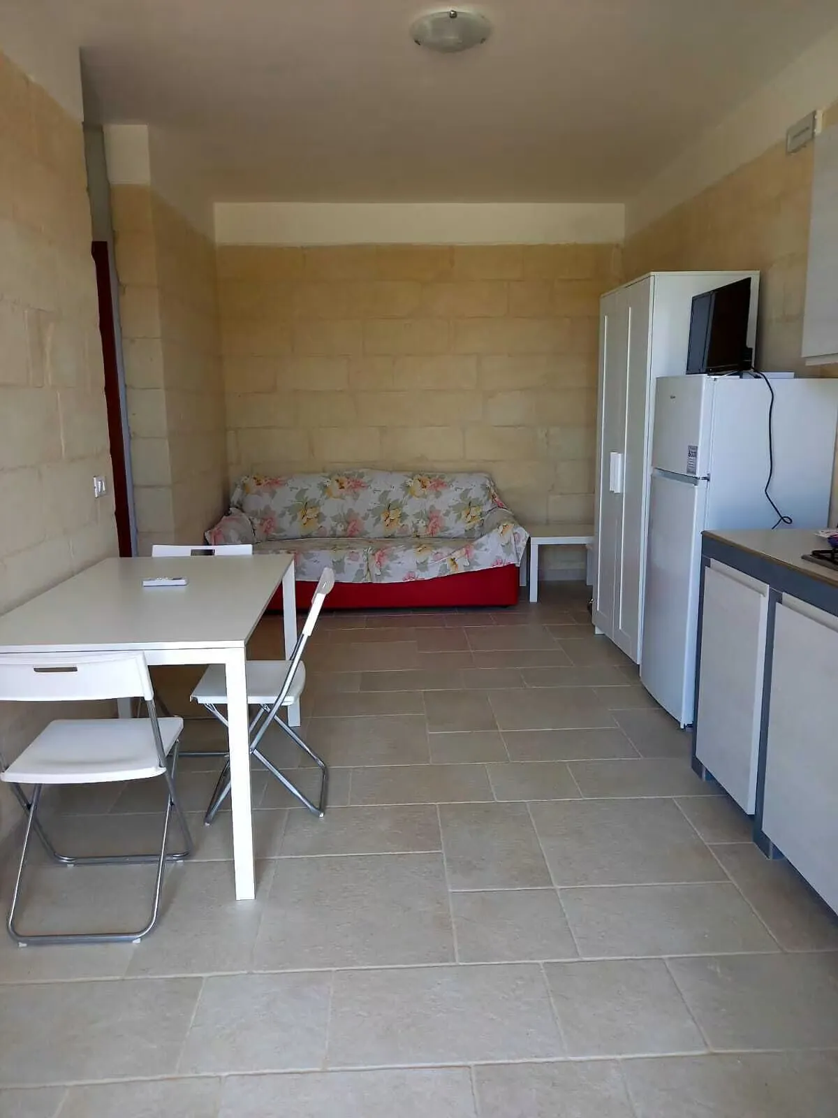 Chambre de l’appartement deux pièces à San Foca