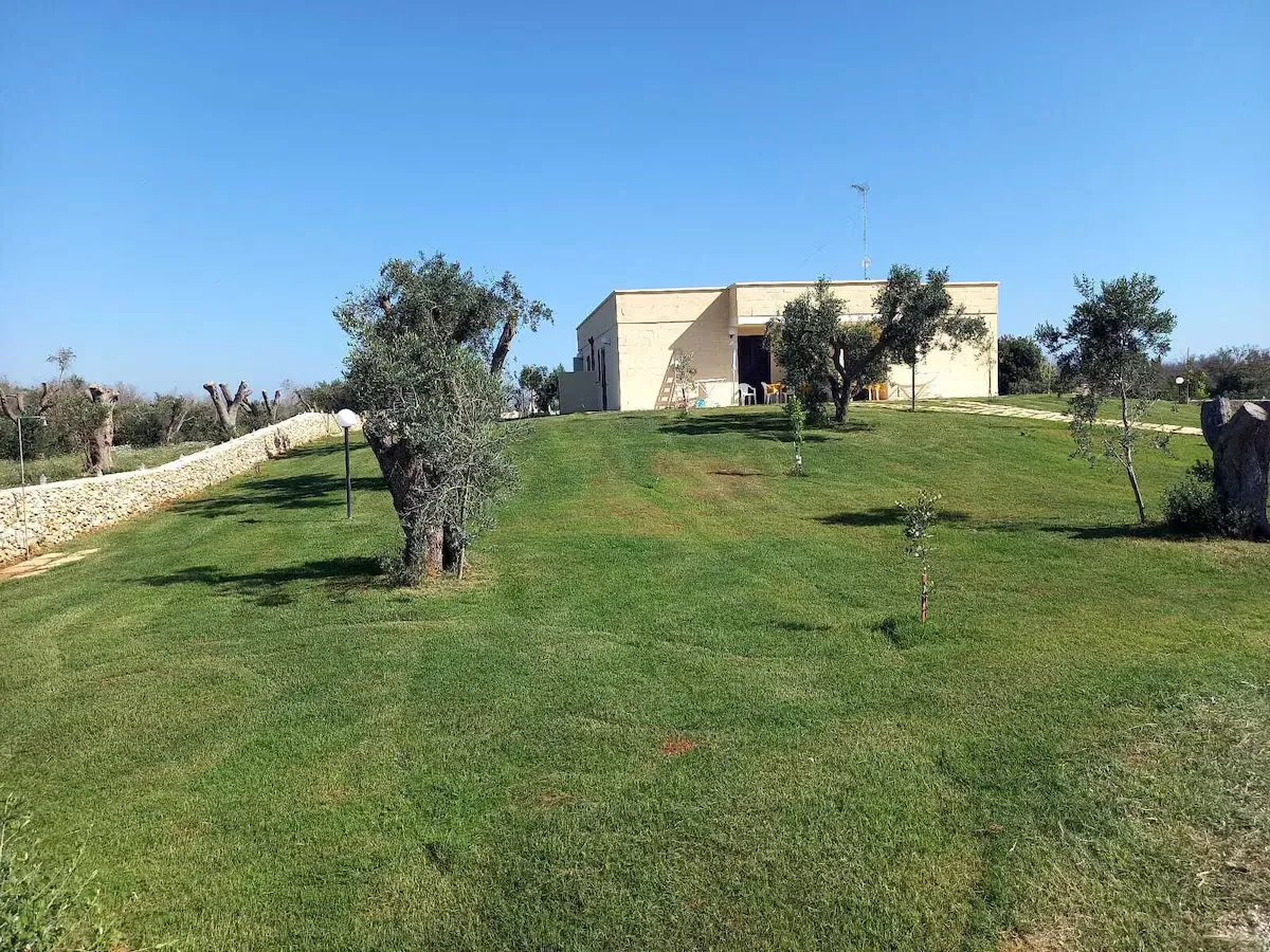 Véranda et espace extérieur de Masseria Nuova